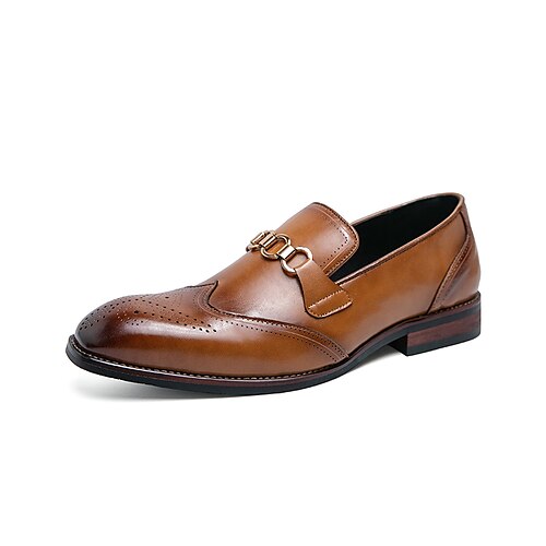 

Per uomo Mocassini e Slip-Ons Mocassini di vestito Scarpe scozzesi stile britannico scarpe Bullock Informale Formale Giornaliero PU Nero Marrone Autunno Primavera