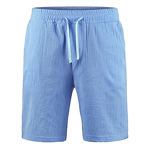 

Herren Shorts Kurze Hosen Leinenshorts Kurze Hosen Sommer-Shorts Strandshorts Kurze Hosen Kordelzug Elastische Taille Glatt Komfort Atmungsaktiv Kurz Outdoor Täglich Strassenmode Leinen / Baumwoll