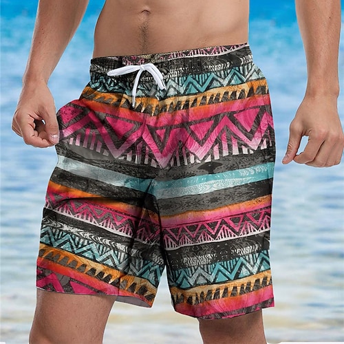 

Per uomo Boxer da mare Pantaloncini da mare Boxer da surf Costume da bagno A cordoncino Con tasche Nuoto Surf Spiaggia Sport acquatici Stile boho Con stampe Primavera Estate