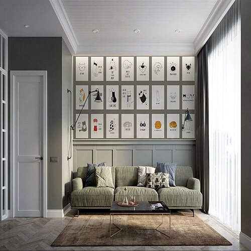 

Animal Wallpaper Mural Cute Cat Wall Covering Sticker Peel and Stick Removable PVC/Vinyl Material Self Adhesive/Adhesive Required Wall Decor for Living Room Kitchen Bathroom
