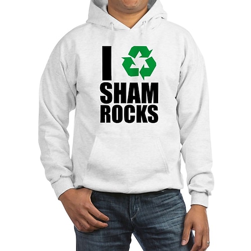 

St. Patrick's Day Shamrock Irish Hoodie Anime Front Pocket Graphic Hoodie For Men's Women's Unisex Adults' Hot Stamping 100% Polyester Casual Daily