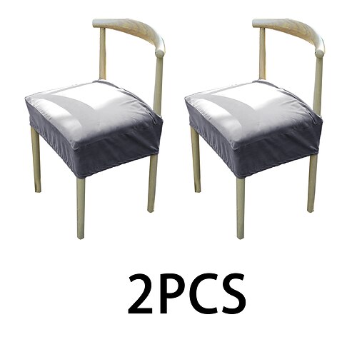 

2 stk spisestuestoltrekk stretch stol sete slipcover elastisk stolbeskytter anti-kattripe til middagsselskap hotell bryllup myk vaskbar