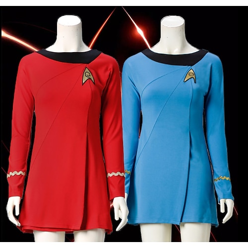 

Star Trek Piccardo 3 Altri costumi Vestiti Costume cosplay Per donna Cosplay di film Casual quotidiano Rosso Blu Abito Mascherata Poliestere