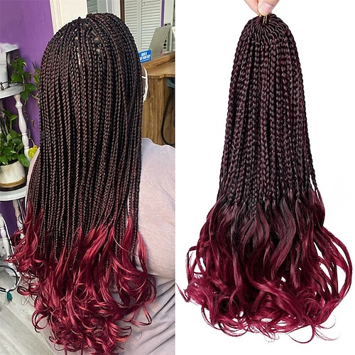 French Curl Crochet Braids 14 Inch 6 Packs Goddess Box Braids Crochet Hair  Pre Looped French Curly Braiding Hair Crochet Box Braids With Curly Wavy  Ends Synthetic Hair Extensions 2024 - $42.99