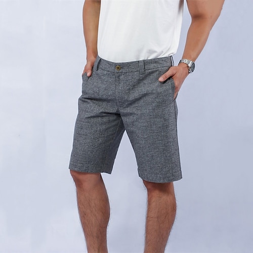 

Per uomo Pantaloncini Pantaloncini di lino Pantaloncini estivi Pantaloncini da spiaggia Liscio Traspirante Morbido Breve Informale Giornaliero Per eventi Misto cotone e lino Di tendenza Streetwear