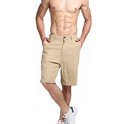

Herren Shorts Kurze Hosen Leinenshorts Kurze Hosen Sommer-Shorts Strandshorts Kurze Hosen Glatt Atmungsaktiv Weich Kurz Casual Täglich Festtage Leinen / Baumwoll Mischung Modisch Strassenmode Schwarz