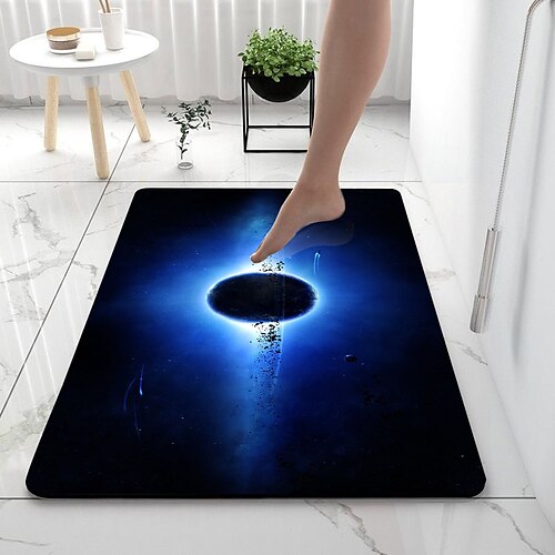 

Diatomaceous Earth Bath Mat Geometric Pattern Super Absorbent Bathroom Rug Door Mat New Design