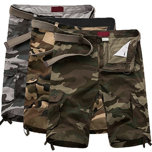 

Herren Cargo Shorts Kurze Hosen Shorts Kurze Hosen Kurze Hose für Wanderer Multi Pocket Gerade geschnitten Höhenanstieg Tarnfarben Knielänge Casual Klassisch Casual / sportlich Tarnblau Gelbe Tarnung