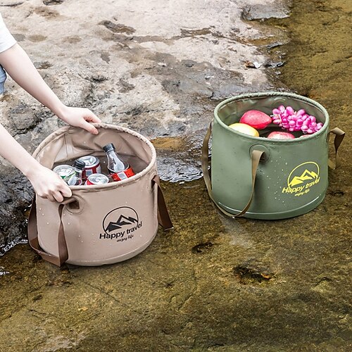 

Folding Bucket Waterproof Foldable Water Sink Bucket Portable Travel Foldable Basin Camping Hiking Storage Bucket