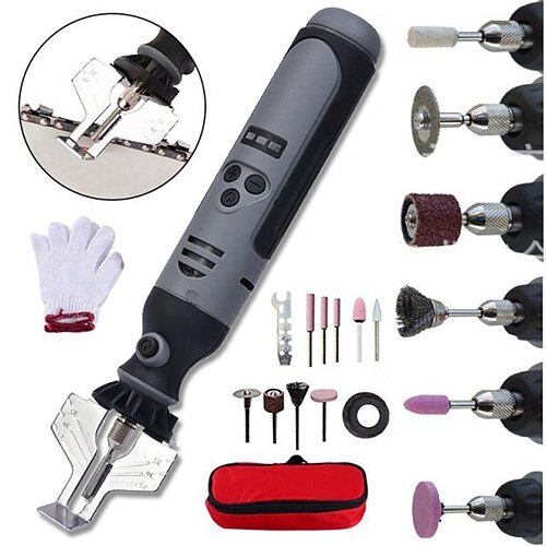 

Cordless Mini Electric Chainsaw Sharpener Kit Electric Grinder Sharpening Chainsaw Chains Fast Grinding Tool