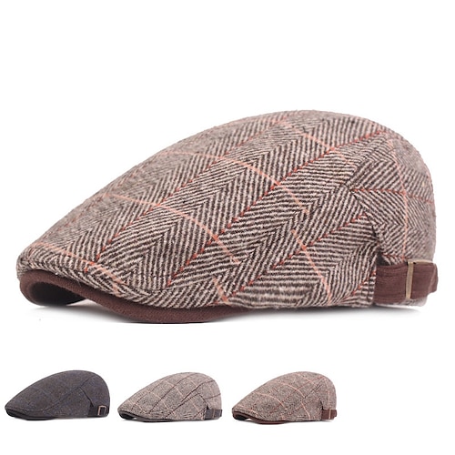 

Per uomo Cappello basco Berretto in tweed Nero Kaki Cotone Streetwear Moda La moda degli anni '20 Esterno Giornaliero Per uscire Stampe astratte Caldo