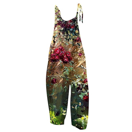 

Mulheres No geral Imprimir Animal Gola Redonda Roupa de rua Diário Férias Ajuste Largo Sem Manga Branco Verde Claro Azul Real S M L Verão