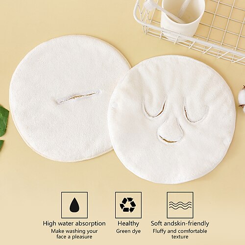 

Thickened Coral Fleece Hot Compress Beauty Towel Moisturizing Replenishing Facial Beauty Mask Cover