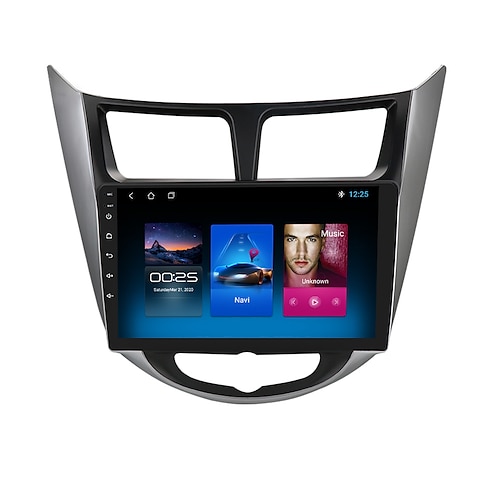

Android 12 autoradio per hyundai solaris verna accent 1 2010-2016 lettore video multimediale navigazione gps 2 din wifi unità di testa dvd