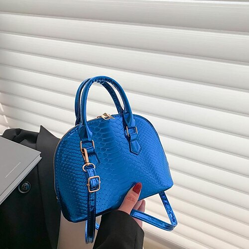 

Dame Håndveske Crossbody-veske PU lær Daglig Holdbar Svart Blå Lilla