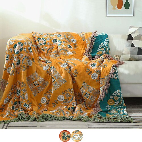 

Sofa Cover Sofa Blanket Cotton Tassel Couch Cover Couch Protector Sofa Throw Cover Washable for Armchair/Loveseat/3 Seater/4 Seater/L Shape Sofa