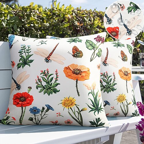 

utendørs vanntett putetrekk floral for terrasse hage sofa sofa stue