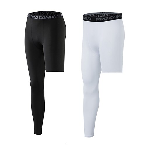 

Per uomo Pantaloni a compressione Pantaloni Una gamba Pantaloni Sportivo Athleisure Elastene Traspirante Traspirazione umidità Morbido Yoga Fitness Allenamento in palestra abbigliamento sportivo