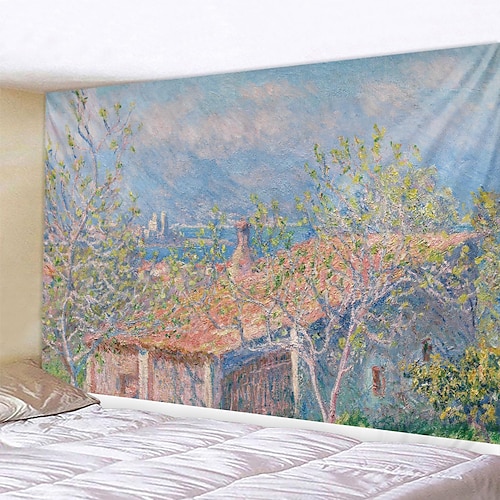 

Peinture à l'huile floral tapisserie murale art décor couverture rideau suspendu maison chambre salon décoration