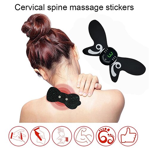 

Masajeador de columna cervical inteligente portátil para cuello, recargable por usb, espalda, cintura, hombro, músculo, relajación, terapia de alivio del dolor, parche de masaje