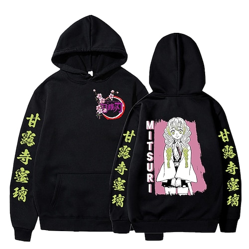 

Dämonentöter: Kimetsu no Yaiba Kanroji Mitsuri Kapuzenshirt Anime Vordertasche Grafik Kapuzenshirt Für Herren Damen Unisex Erwachsene Heißprägen 100% Polyester Casual