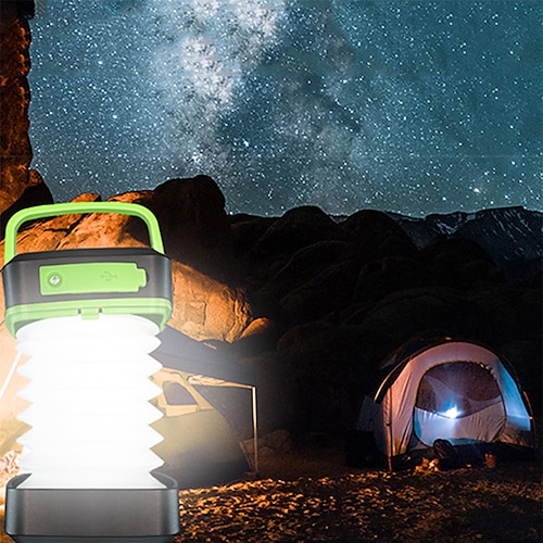 

faltbare und dehnbare Solar-Multifunktionsbeleuchtung Camping-LED-Lampe Notlade-Schatz-Taschenlampe Hoflampe für den Außenbereich Campinglampe für den Außenbereich Notwendig für Camping und Wandern 1