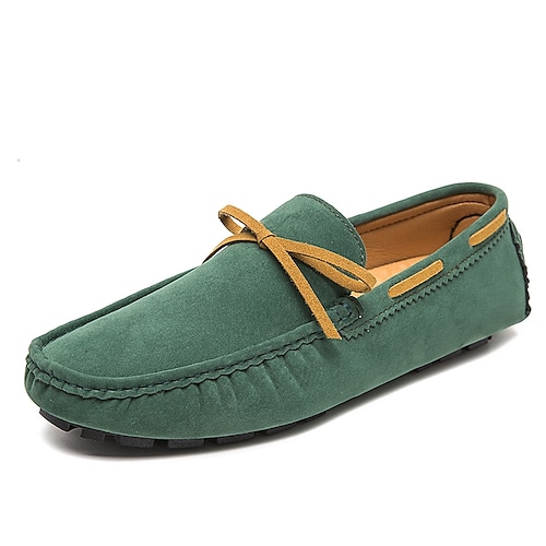 

Per uomo Mocassini e Slip-Ons Mocassino Mocassini comodi Informale Sportivo Footing PU Traspirante Nero Verde Chiaro Verde militare Autunno