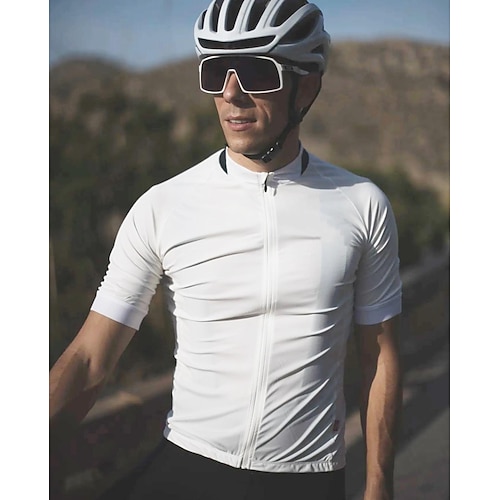 

21Grams Per uomo Maglia da ciclismo Manica corta Bicicletta Superiore con 3 tasche posteriori Ciclismo da montagna Cicismo su strada Traspirante Traspirazione umidità Asciugatura rapida Strisce