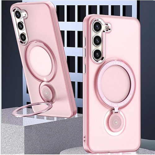

Handy Hülle Handyhüllen Für Samsung Galaxy Rückseite Mit Magsafe S23 Ultra Plus Shutzrahmen Inhaber anrufen Magnetisch Einfarbig TPU