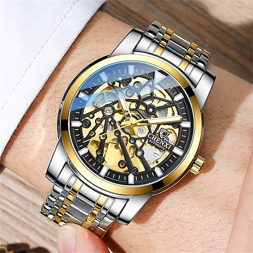 

Chenxi, relojes para hombre, reloj mecánico automático, tourbillon, reloj deportivo, reloj de pulsera de negocios resistente al agua de acero completo