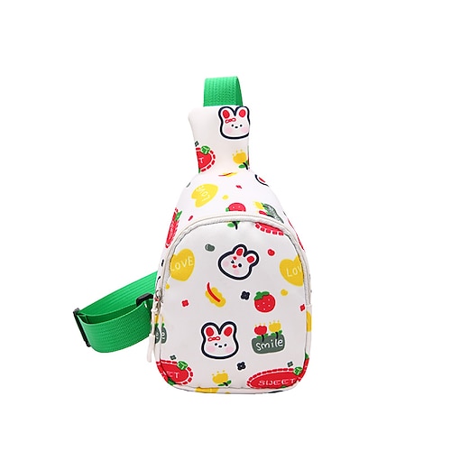 

bambini Borsa a tracolla Borsello da petto Nylon Giornaliero Cerniera Massima capacità Fantasia geometrica Giallo Rosso Blu
