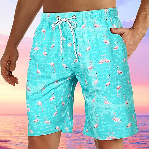 

Herre Badedragt Surf shorts Badeshorts Sommer shorts Strandshorts Snørelukning Elastisk Talje 3D-udskrivning Grafisk Planter Åndbart Hurtigtørrende Korte Afslappet Daglig Ferie Boheme Hawaiiansk 1 2