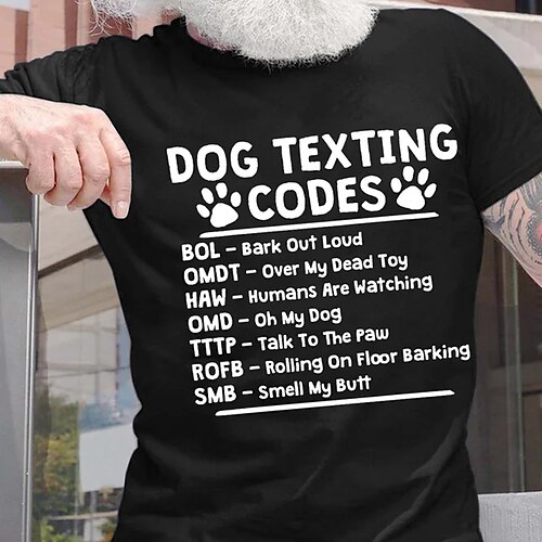 

Herre T-shirt Grafiske T-shirts Cool skjorte Dyr Bogstaver Grafiske tryk Rund hals Varm Stempling Gade Ferierejse Kort Ærme Trykt mønster Tøj Designer Basale Moderne Moderne