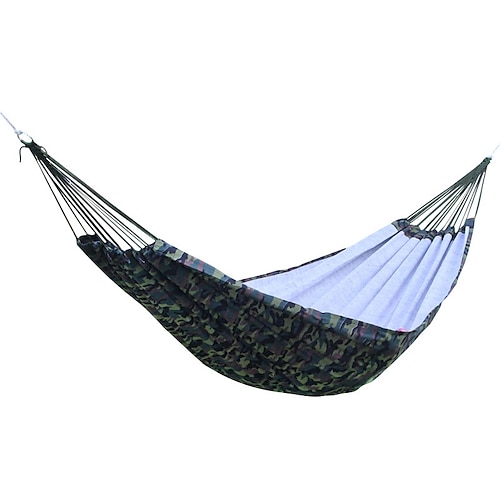 

Hamac de Camping Extérieur Respirable Respirabilité Vestimentaire réglable flexible Séchage rapide Nylon avec mousquetons et sangles pour 2 personne Camping / Randonnée Chasse Voyage Vert Véronèse