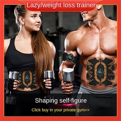 

Estimulador muscular inteligente ems, almohadilla de entrenamiento abdominal, masajeador adelgazante de cadera, cuerpo unisex abdominal