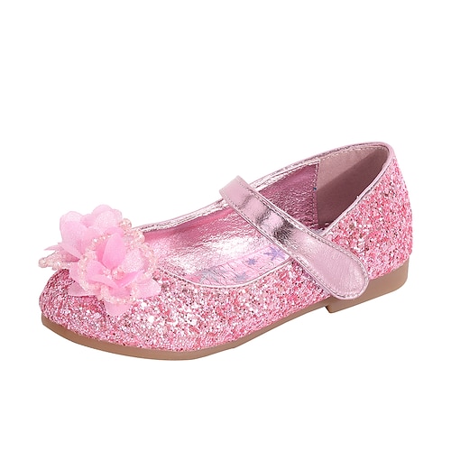 

Pige Fladsko glitter Pæne sko Sko til blomsterpiger Glitter Små børn (4-7 år) Småbørn (2 - 4 år) Bryllup Fest Paillette Magisk tape Krystal / Rhinsten Sølv Lys pink Blå Forår Efterår