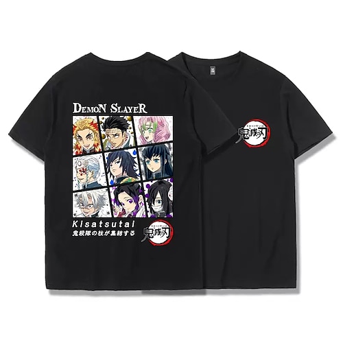 

Tueur de démons: Kimetsu no Yaiba Kanroji Mitsuri Hashira Muichiro Tokito Manches Ajustées Art graphique Tee-shirt Pour Homme Femme Unisexe Adulte Estampage à chaud 100 % Polyester