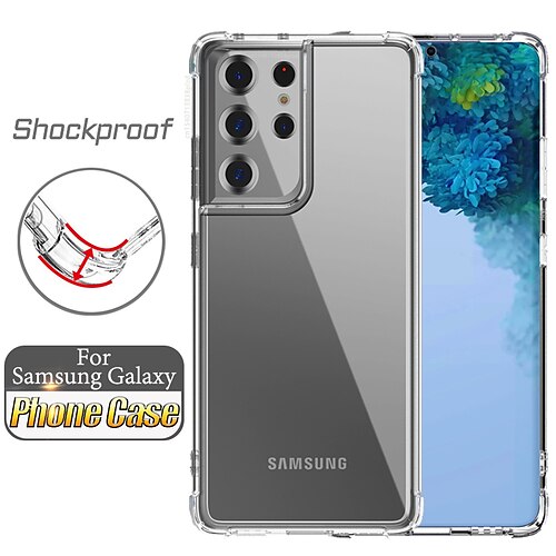 

capa de telefone à prova de choque de luxo para samsung galaxy s23 s22 s21 s20 plus ultra fe note 20 10 s10 a53 a73 a52s 5g s tpu capa casos