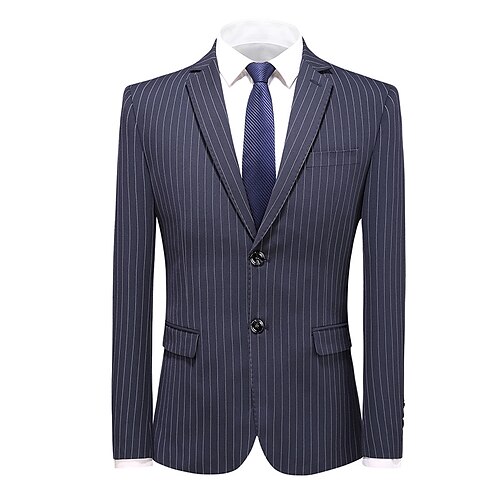 

Per uomo Ufficio Giacca Blazer Standard Taglio standard Linea Monopetto a due bottoni Nero Blu scuro Grigio 2023