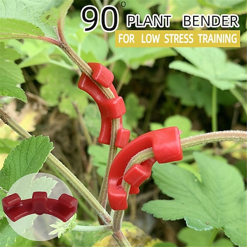 

20 stk 90 graders plantebenders trener vekstmanipulering veiledere for planter klips bøye kvistklemmer grentilbehør