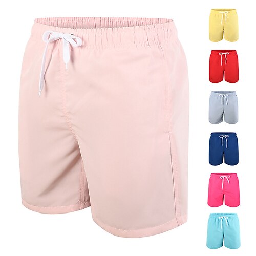 

Per uomo Boxer da surf Pantaloncini da mare Boxer da mare A cordoncino Vita elastica Liscio Asciugatura rapida Breve Per eventi Spiaggia Hawaiano Boho Giallo Rosa Media elasticità