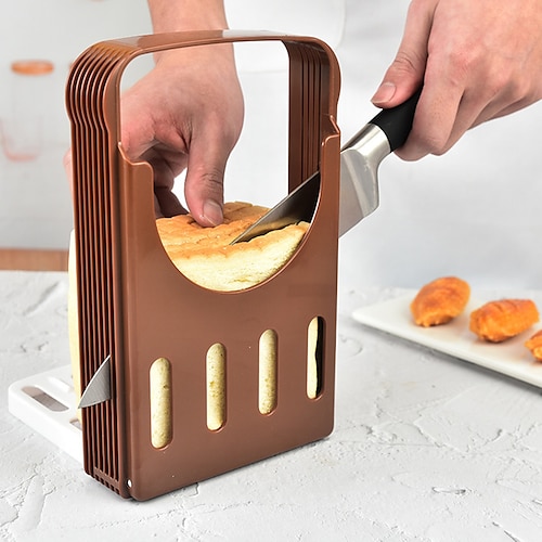

1 stk toast brødskjærer toast brødskjærer bakeverktøy brødskjærer kaffe farge