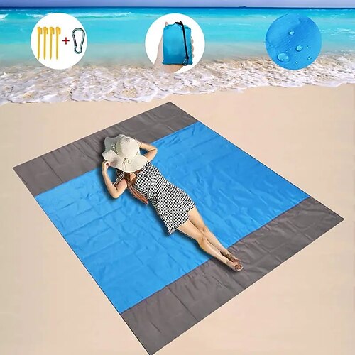 

Stranddecke 8279 Zoll schnell trocknend kompakt weich Tasche Outdoor-Strandsachen Matte wasserdichte Picknickdecke Strandsachen für Reisen Wandern Camping und Festivals maschinenwaschbar super