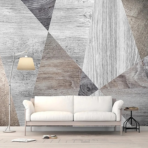 

Wood Grain Wallpaper Mural Grey Wood GrainWall Covering Sticker Peel and Stick Removable PVC/Vinyl Material Self Adhesive/Adhesive Required Wall Decor for Living Room Kitchen Bathroom