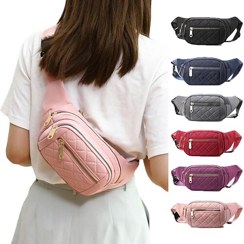 Fanny Packs for Women Fashionable Stylish Cute Nylon Designer Fanny Pack  Waterproof Waist Belt Bag Pouch Chest Sling Fannypack's Crossbody bags for