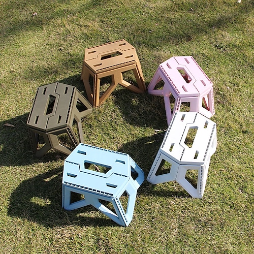 

New Modern Storage Folding Stool Strong Portable Plastic Stool Eco-friendly Home Foldable Stool Solid Step Stool for Adults