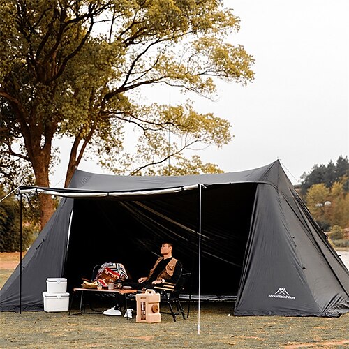 

8 persone Tenda Tenda da campeggio per famiglie Esterno Impermeabile Protezione solare UV Antivento Tenda da campeggio 2000-3000 mm per Pesca Scalate Spiaggia Tessuto Oxford 550360240/350210260 cm