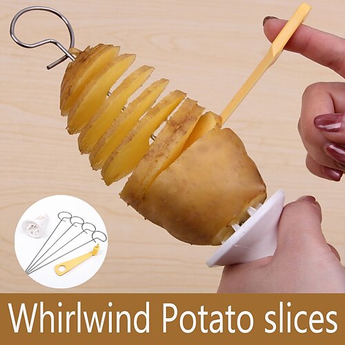 Vegetable Grater Potato Spiral Slicer Whirlwind Fruit Vegetable