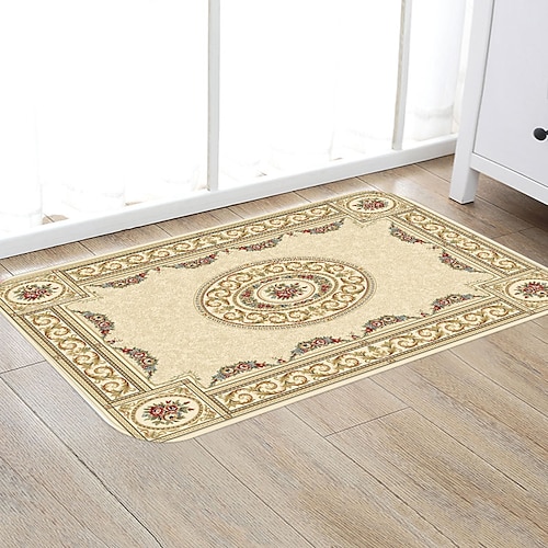 

Alfombrilla de suelo con estampado bohemio, brida antideslizante, impresión de tela, colchón de entrada para el hogar, colchón de baño