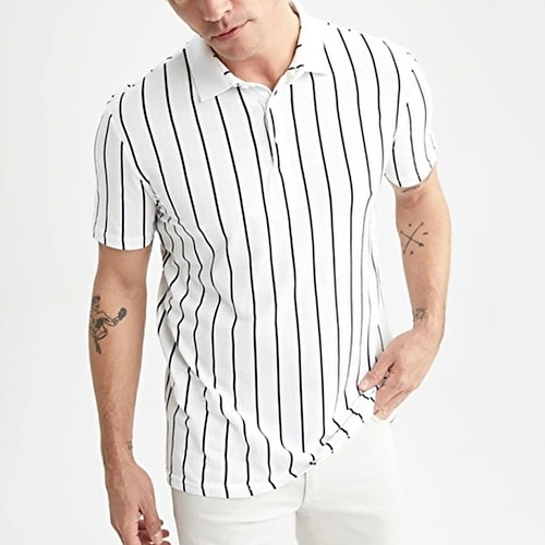 Vertical striped golf outlet shirts